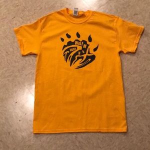 Gold Alpha Wolfman T Shirt